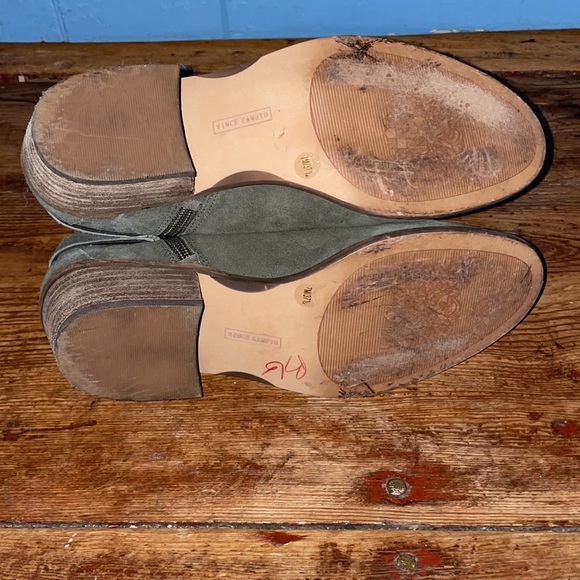 Vince Camuto Suede Exposed Ankle Booties Panthea - Picture 8 of 12